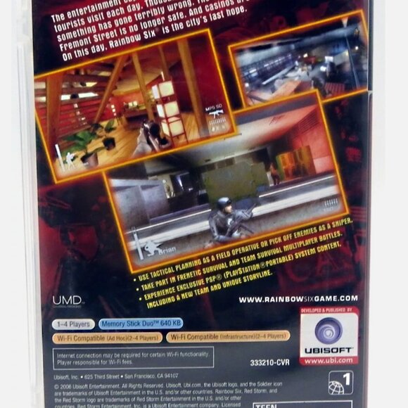 Tom Clancy's Rainbow Six: Vegas Sony PlayStation Game Portable PSP Ubisoft 2007 - Picture 2 of 3